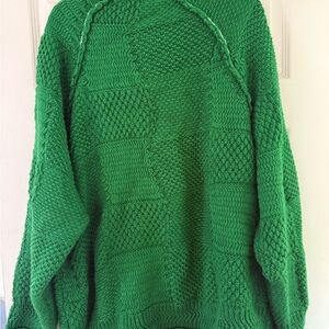 Union LA Men's Green Crewneck Sweater large